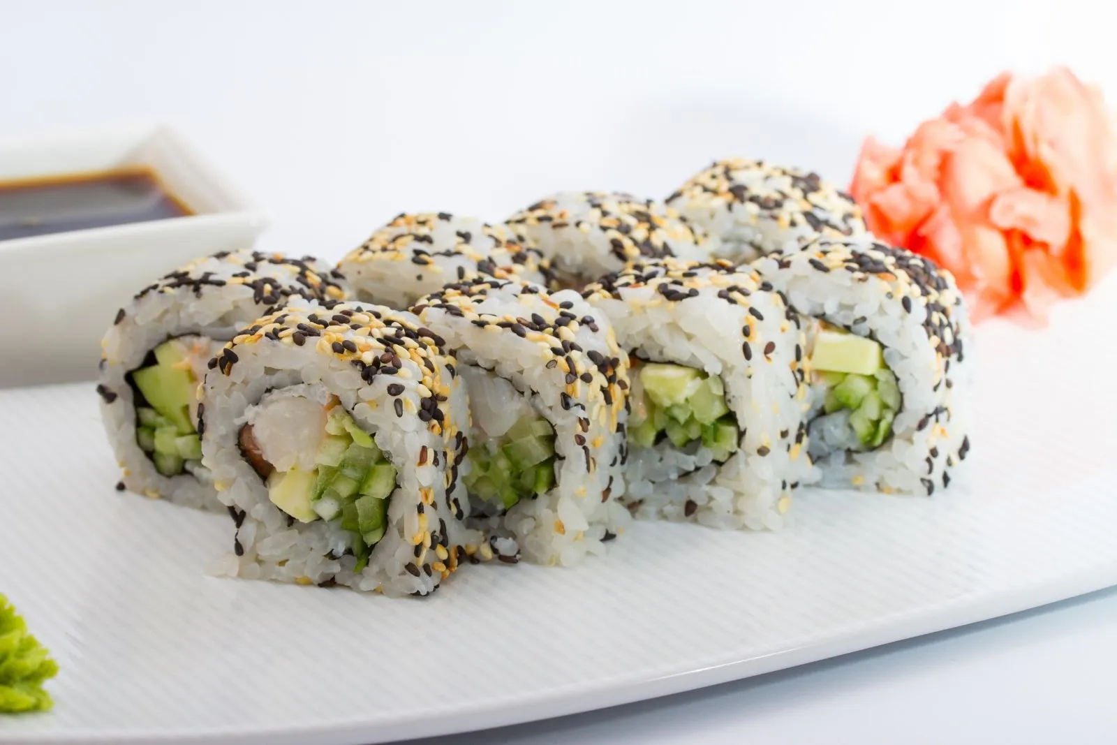 California roll with sesame seeds at Hashiya Sushi & Ramen, a Japanese Restaurant in Danville